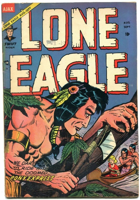 Lone Eagle #3 1954- Indian stores western golden age comic VG-