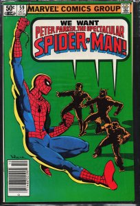 The Spectacular Spider-Man #59 Newsstand Edition (1981) Spider-Man