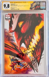 Venom #3  SS 3x CGC 9.8 signed by Stegman, Cates & Kirkham ?️1st App of Knull