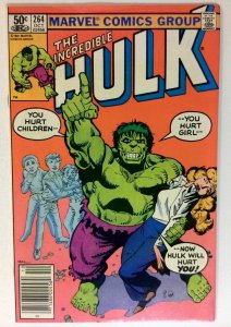 Incredible Hulk #264 NM- Marvel Comic Book old High Grade 1981 issue