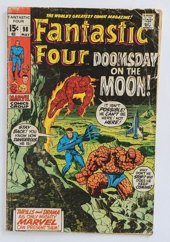 Fantastic Four #98 (1970)  GD+  PEN MARKINGS ON COVER