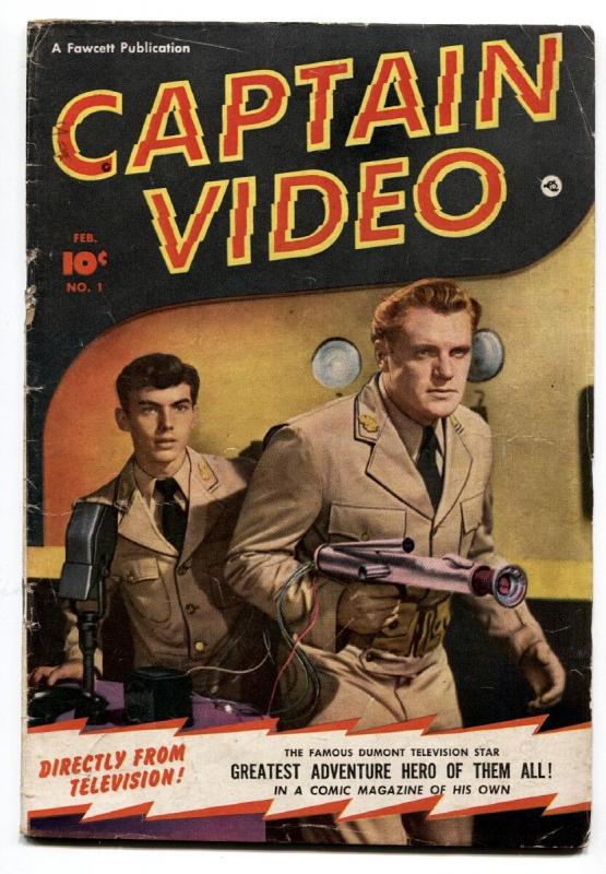 CAPTAIN VIDEO #1-1951-FAWCETT-SCI-FI COMIC-GOLDEN AGE-GEORGE EVANS-G