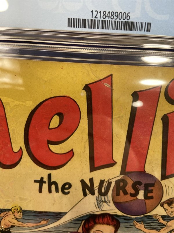 NELLIE THE NURSE #1 CGC 5.5 OW PAGES  MARVEL COMICS 1945