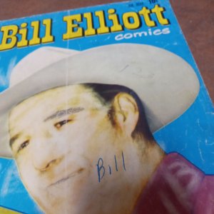 WILD BILL ELLIOTT #8 DELL COMICS GOLDEN AGE WESTERN PHOTO COVER. 1952