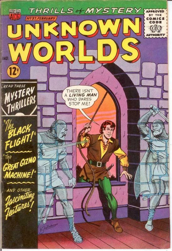 UNKNOWN WORLDS (1960-1967 ACG) 37 FINE Feb. 1965 COMICS BOOK 