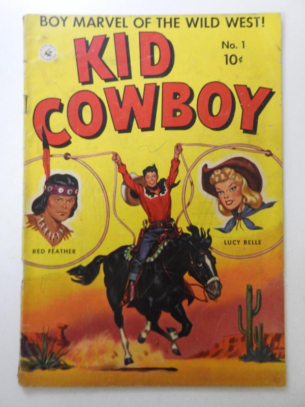 Kid Cowboy #1 Early John Buscema Cover Art! (1950) Sharp VG- Condition!