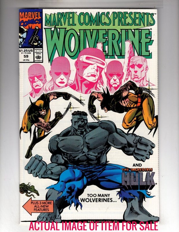Marvel Comics Presents #59 (1990) WOLVERINE!  / EBI#1