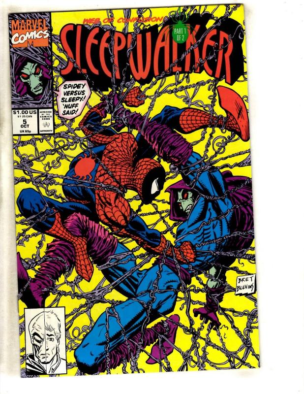 Lot Of 10 Sleepwalker Marvel Comic Books # 1 2 3 4 5 6 7 8 9 10 Spider-Man CR58