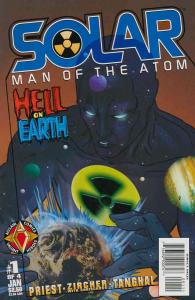 Solar, Man of the Atom-Hell on Earth #1 VF ; Acclaim | Christopher Priest