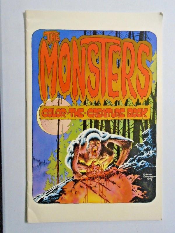 Monsters Color-the-Creature Book #1 - Berni Wrightson - see pics - 4.0 - 1974