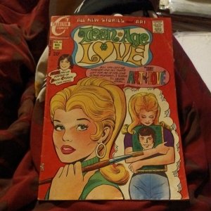 TEEN-AGE LOVE #80 David Cassidy pin-up, Charlton Comics 1971 the carpenters