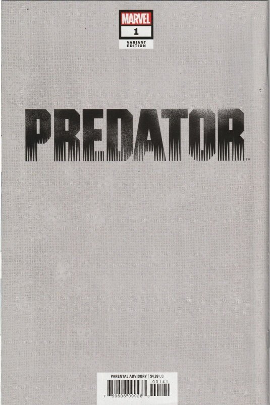 Predator # 1 In-Hyuk Lee 1:500 Variant Cover NM Marvel 2022 [J9]