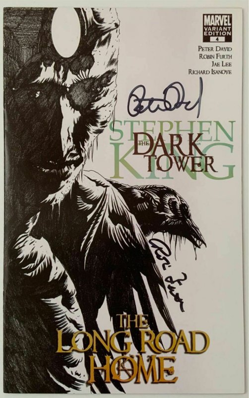 Stephen King The Dark Tower Long Road Home #4 Sketch Variant 2xSigned NEAR MINT.