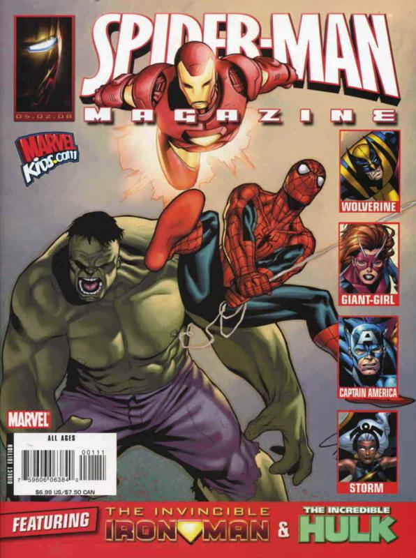 Spider-Man (Iron Man/Hulk) Magazine #1 FN; Marvel | save on shipping - details i