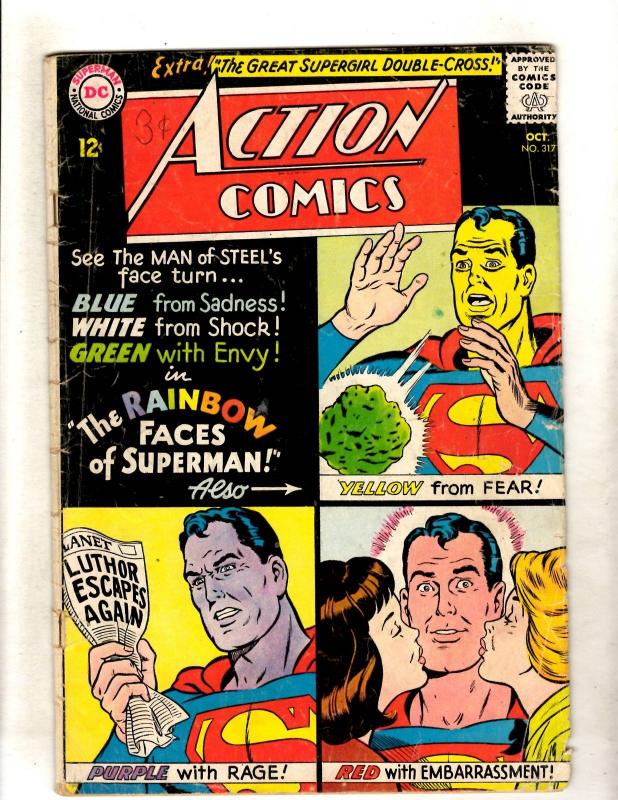 Action Comics # 317 VG DC Silver Age Comic Book Superman Kryptonite JL15