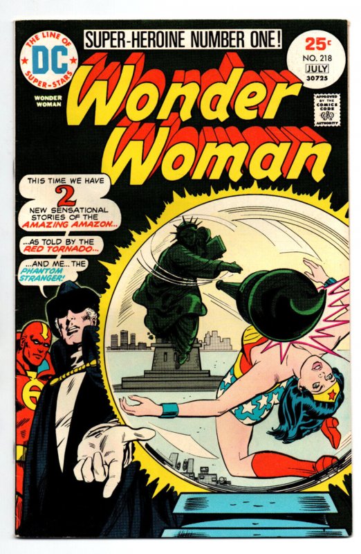 Wonder Woman #218 - Phantom Stranger - Red Tornado - 1975 - (-VF)
