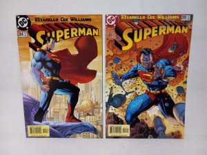 SUPERMAN - #204 + 205 - JIM LEE COVERS - FREE SHIPPING!