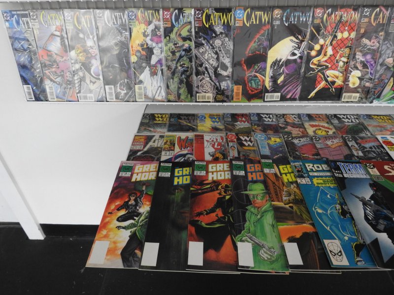 Huge Lot of 180+ Comics W/ Captain America, Wonder Woman, Firestorm Avg VF- Con.