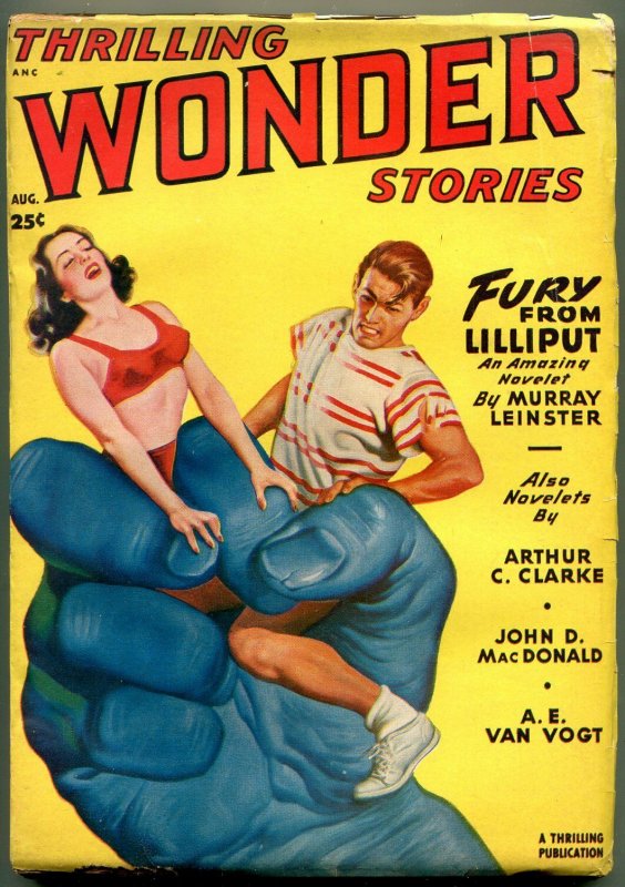 Thrilling Wondering Stories Pulp August 1949- Arthur C Clarke- JOhn D MacDonald