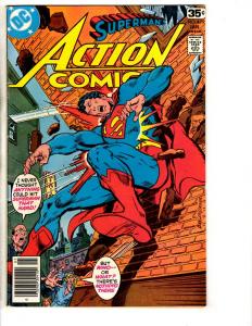 6 Action Comics Feat. Superman DC Comic Books # 477 479 480 481 483 498 CR12