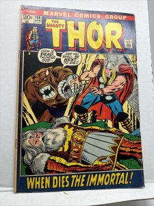 The Mighty Thor 198 ManGog in Asgard Odin Dead. Oh No