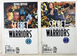 Secret Warriors Lot of 2 #1, 3 (2009) Marvel Comics 1st Print Comic Books