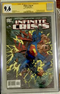 1ST JAIME REYES BLUE BEETLE Infinite Crisis #5 SIGNED Pérez Variant CGC 9.6 NM+