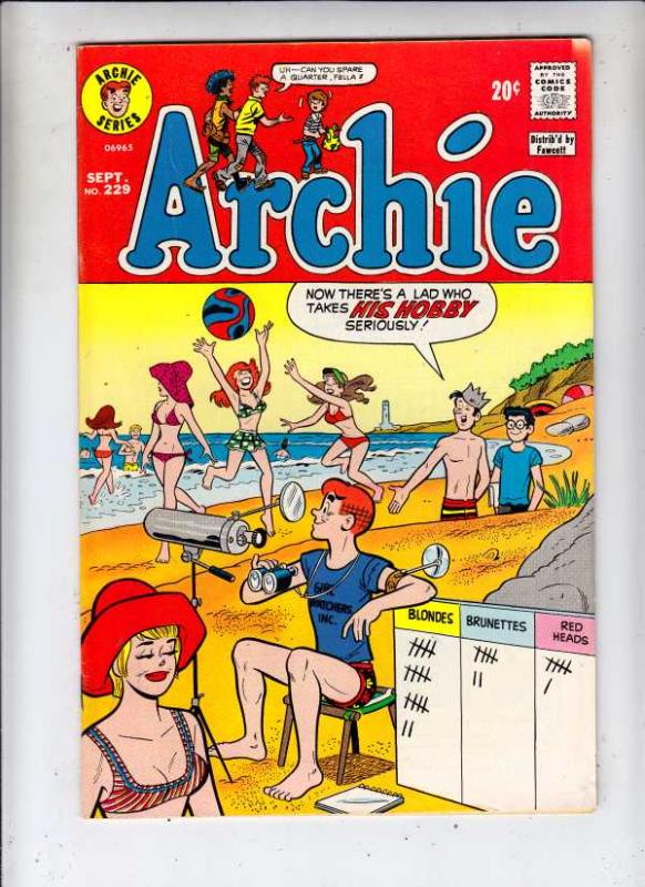 Archie #229 (Sep-73) FN/VF- Mid-High-Grade Archie