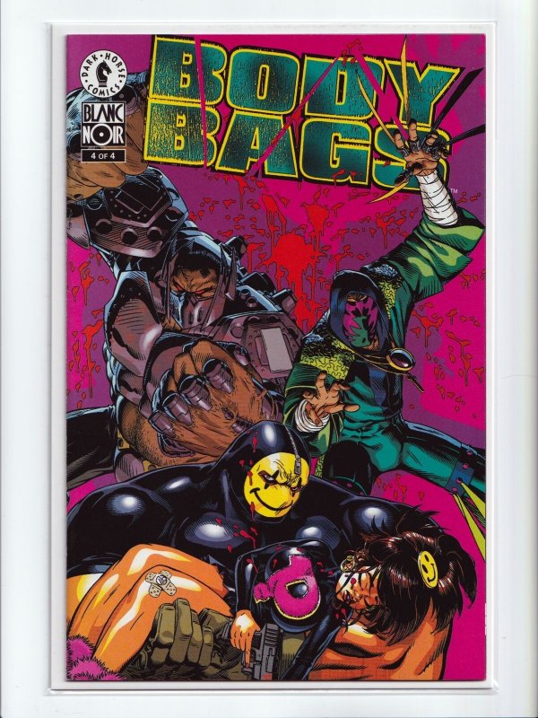 Body Bags 1 - 4 Blanc Noir Complete Set Dark Horse Comics 1996 Series NM