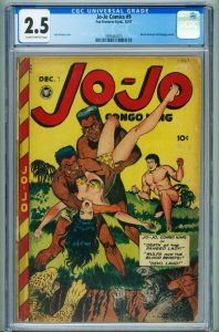 Jo-Jo Comics #9 CGC 2.5 1947- Great headlight cover 3995483015