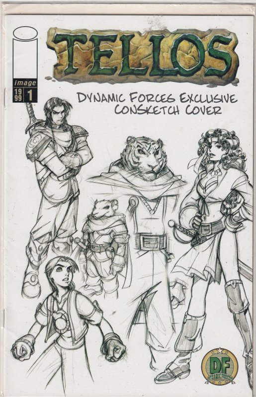 TELLOS DYNAMIC FORCES EXCLUSIVE CONSKETCH CVR #1 NM