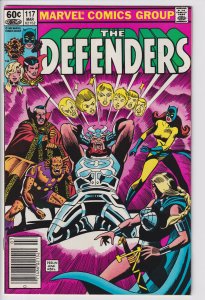 DEFENDERS #117 NEWSSTAND (Feb 1983) VF+ 8.5 white!