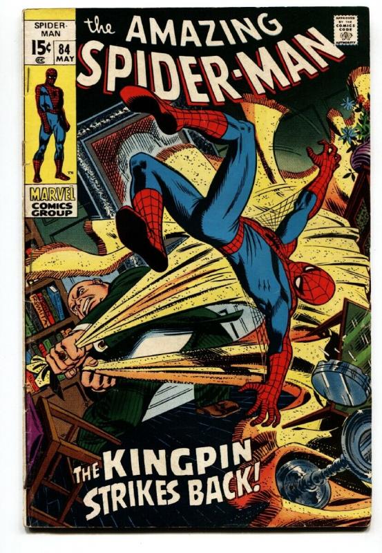 Amazing Spider-Man #84 comic book 1970- Kingpin- Marvel Comics G/VG