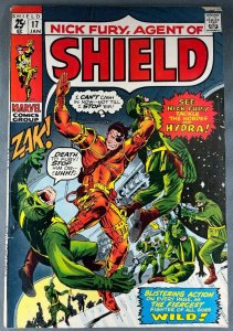 Nick Fury, Agent of SHIELD (1968) #17 FN (6.0) 52-Pages