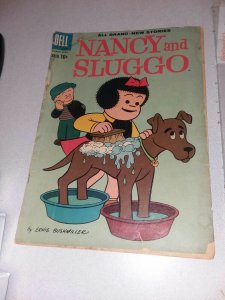 Nancy and Sluggo #175 dell comics 1960 early peanuts 1st print charlie brown