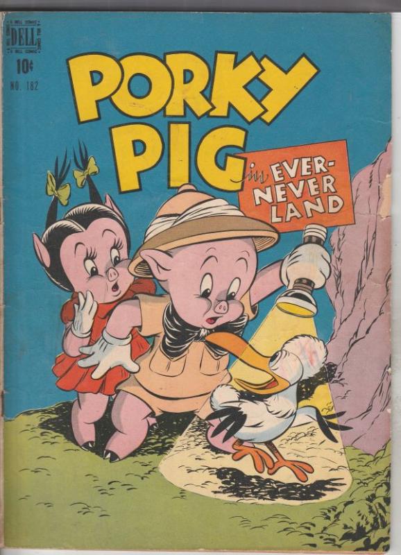 Four Color #182 (Feb-48) FN- Mid-Grade Porky Pig, Sylvester Cat, Petunia Pig,...