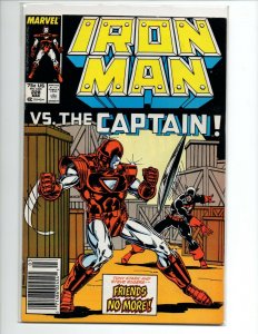 Iron Man 2PC #228-229 - Captain America Appearance - Armor Wars (VF/NM) 1988