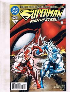 5 Superman Man Of Steel DC Comic Books # 78 79 96 97 103 RC6