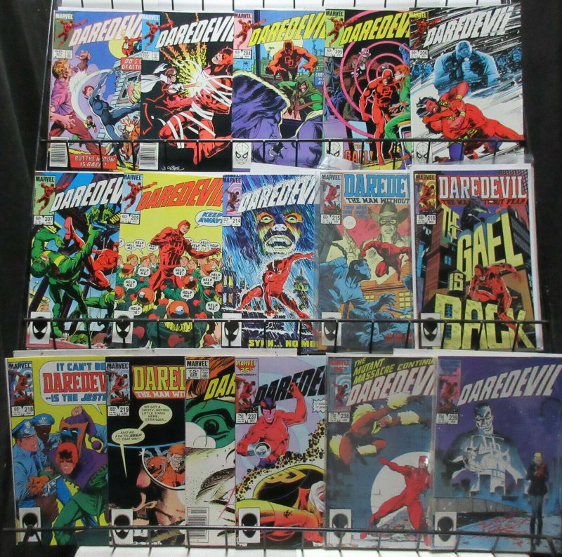 Daredevil (Marvel 1983-87) #201-239 Lot of 16Diff Black Widow Kingpin ++