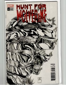 Hunt For Wolverine Black and White Cover (2018) Wolverine
