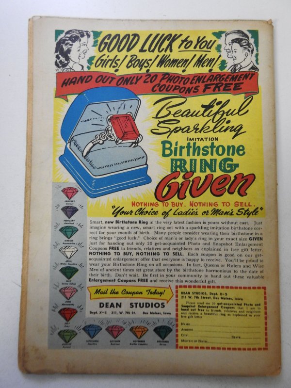 The Marvel Family #9 (1947) VG Condition ink fc