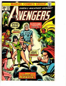Avengers # 123 VF Marvel Comic Book Hawkeye Black Panther Vision Iron Man J233