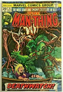 MAN-THING#9 FN/VF 1974 MARVEL BRONZE AGE COMICS 