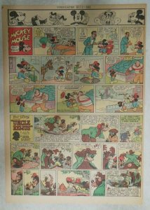 Mickey Mouse Sunday Page by Walt Disney from 12/2/1945 Tabloid Page Size 