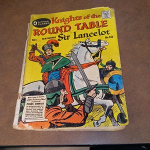 KNIGHTS OF THE ROUND TABLE w/ SIR LANCELOT # 10 silver age 1957 Pines COMICS