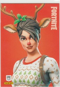 Fortnite Red-Nosed Raider 189 Rare Outfit Panini 2019 trading card series 1