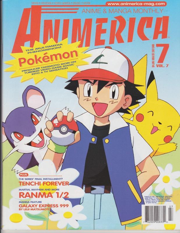 Animerica Magazine Vol 7 #7 Anime Pokemon Excellent Condition