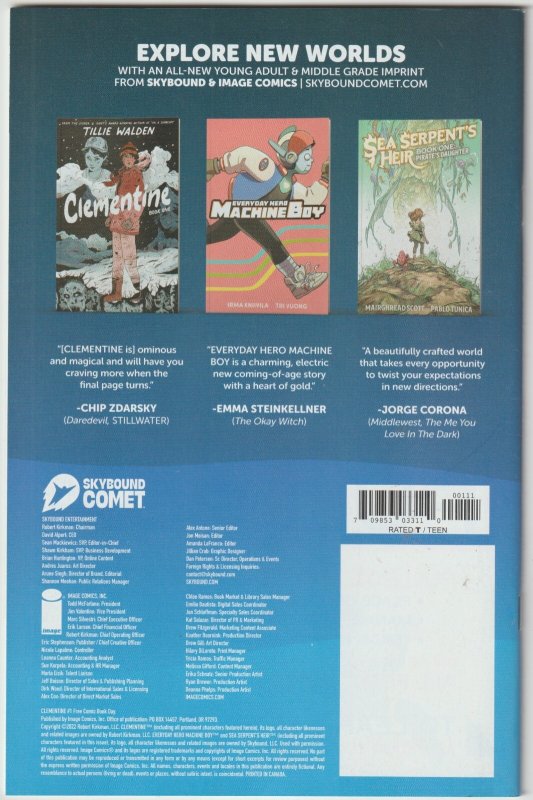 Clementine #1 FCBD (2022, Skybound Comet), NM+ condition (9.8)