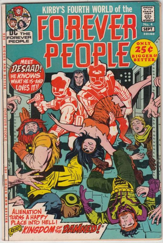 Forever People #4 (Sep-71) VF/NM High-Grade Big Bear, Beautiful Dreamer, Seri...