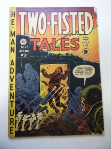 Two-Fisted Tales #22 (1951) VG- Condition 1 cumulative spine split chew